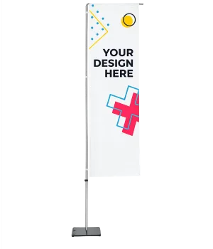 Beach flag rectangulaire